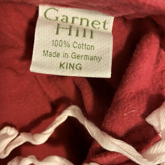 Like-New Soft Flannel Garnet Hill King Size Duvet Cover - Picture 4 of 5